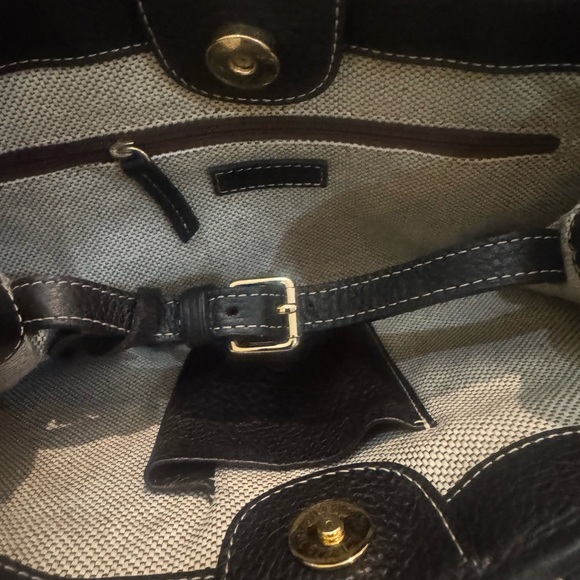 Dooney & Bourke Black Pebbled Leather Shoulder Bag - Picture 5 of 9